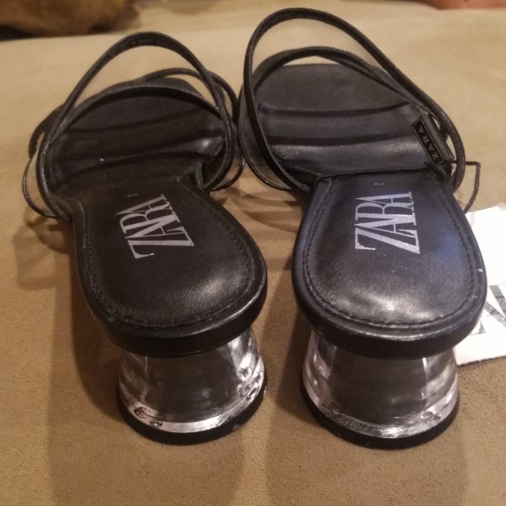 Zara clear sandles size 8 - Picture 4 of 6